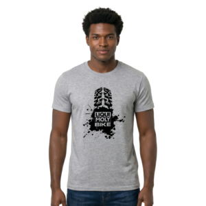 Cycling Bike T-Rubber T-Shirt Grey