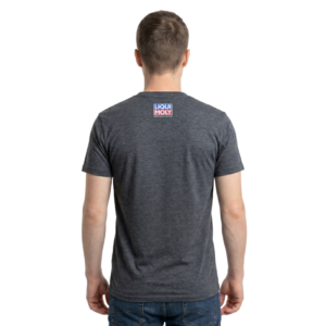 Retro Bus T-Shirt Grey Mens